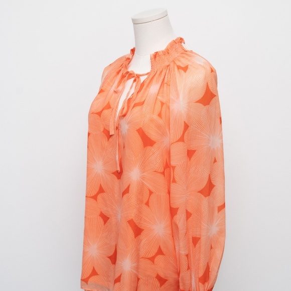 Ramy Brook | Clarke Chiffon Floral Blouse - Picture 11 of 15